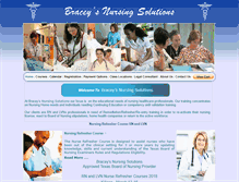 Tablet Screenshot of braceysnursingsolutions.com